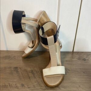 Hugo Boss | Women's Three-Tone Heeled Sandals - Made in Italy - 38/7.5